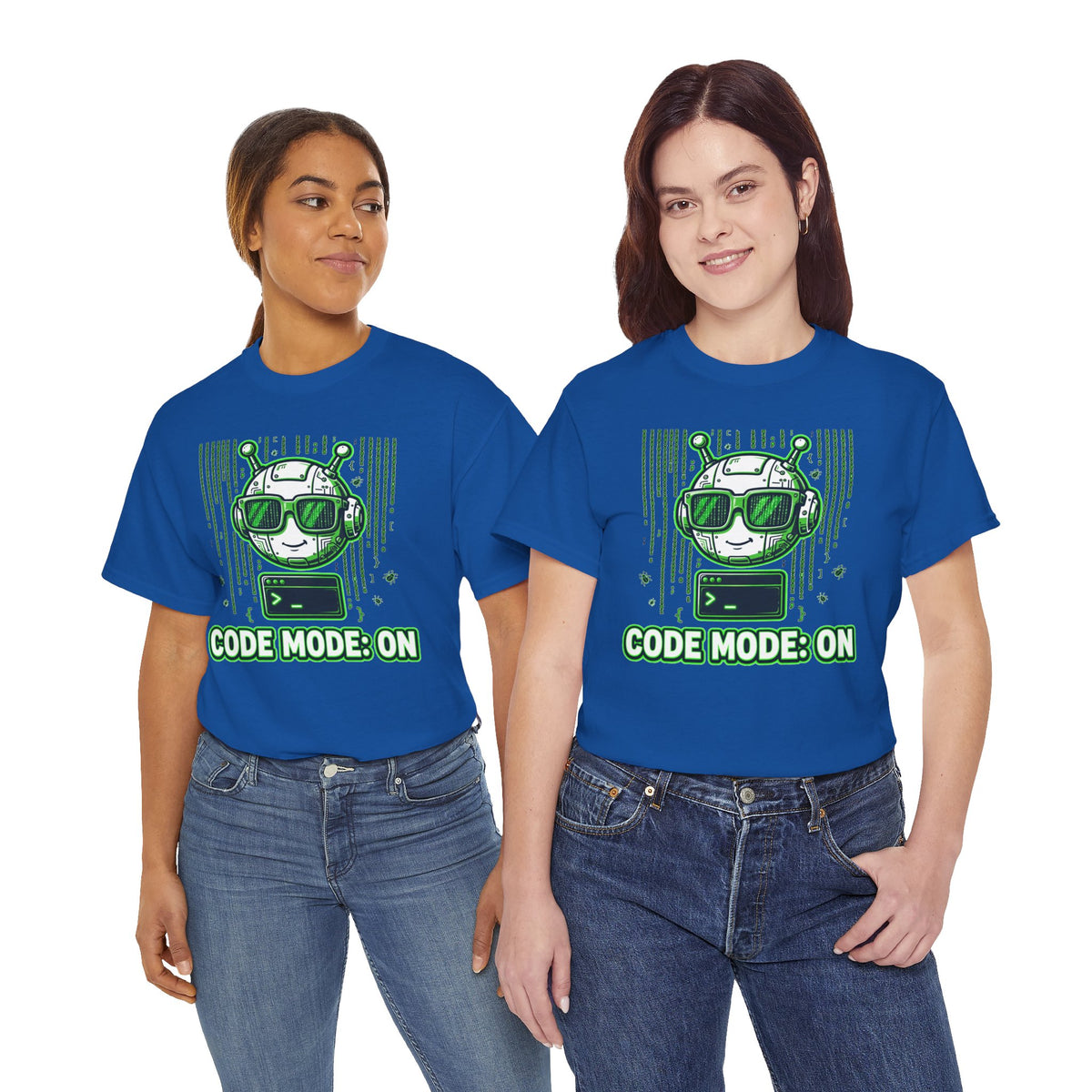 Code Mode On T-Shirt — Funny Programmer Alien Graphic Tee for Developers