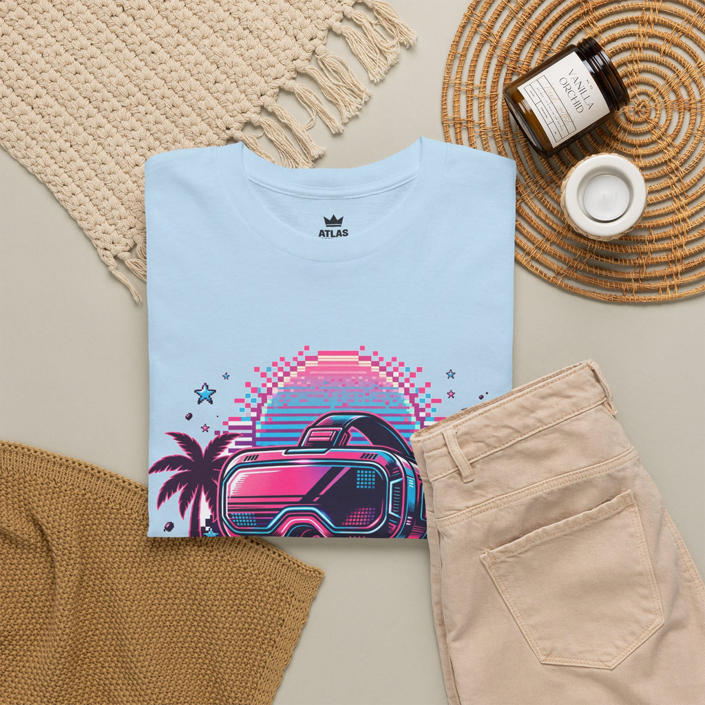 Retro-Future Graphic Tee — Neon Car Vaporwave T-Shirt