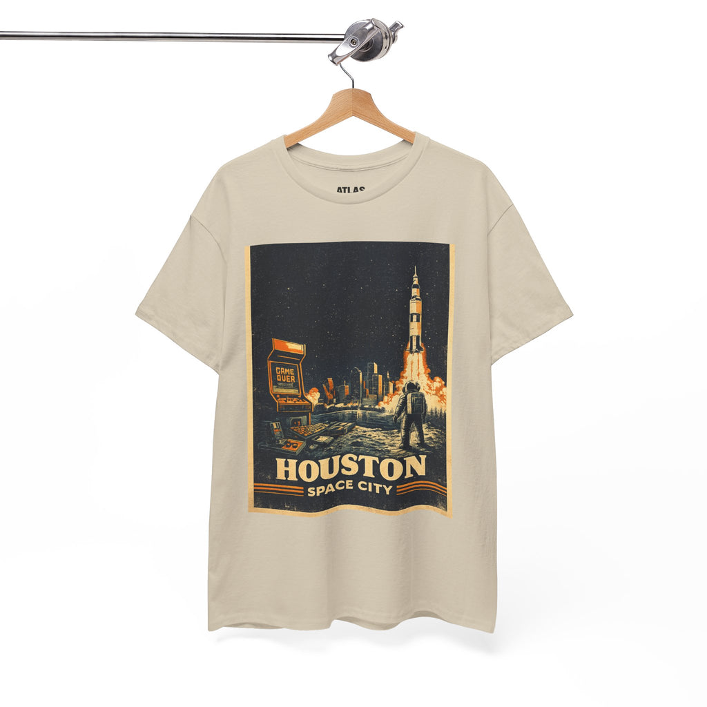 Houston Space City Rocket Launch Vintage T-Shirt