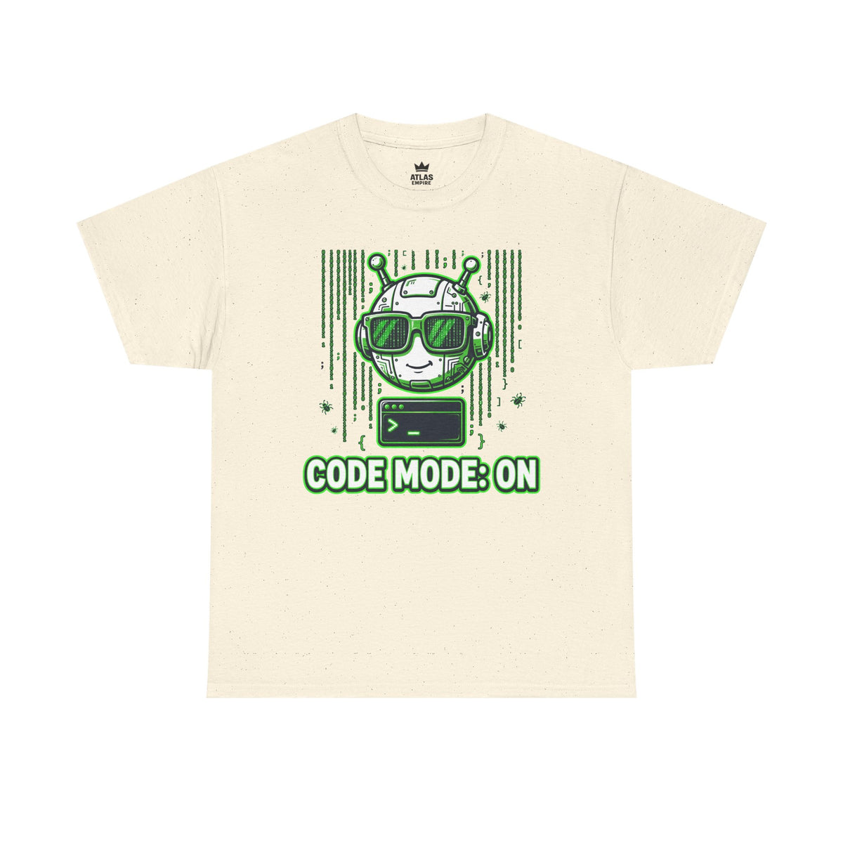 Code Mode On T-Shirt — Funny Programmer Alien Graphic Tee for Developers