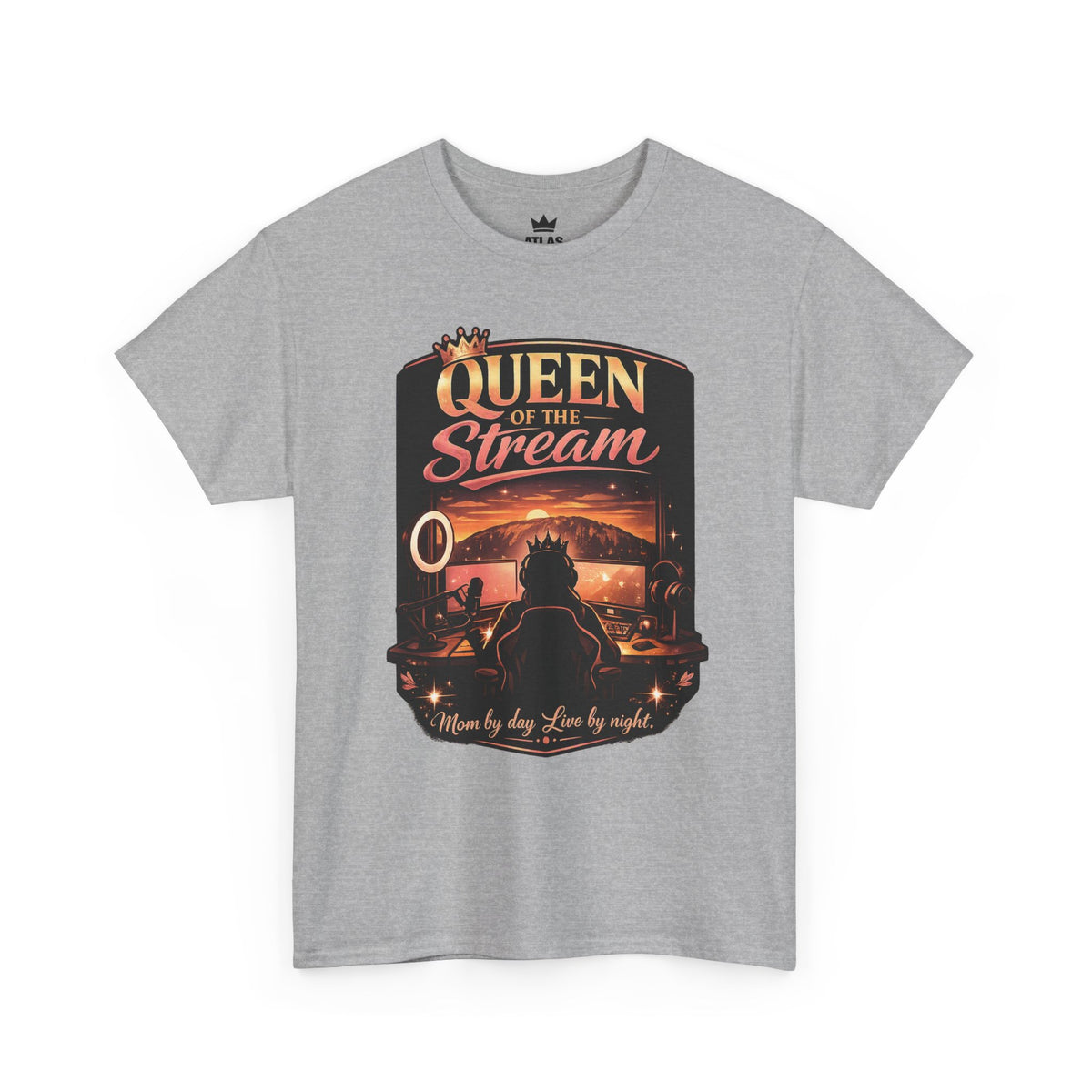 Queen of the Stream T-Shirt — Gamer Streamer Tee ("Queen of the Stream")