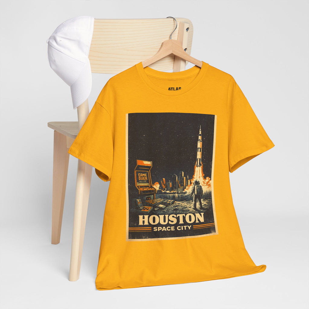 Houston Space City Rocket Launch Vintage T-Shirt
