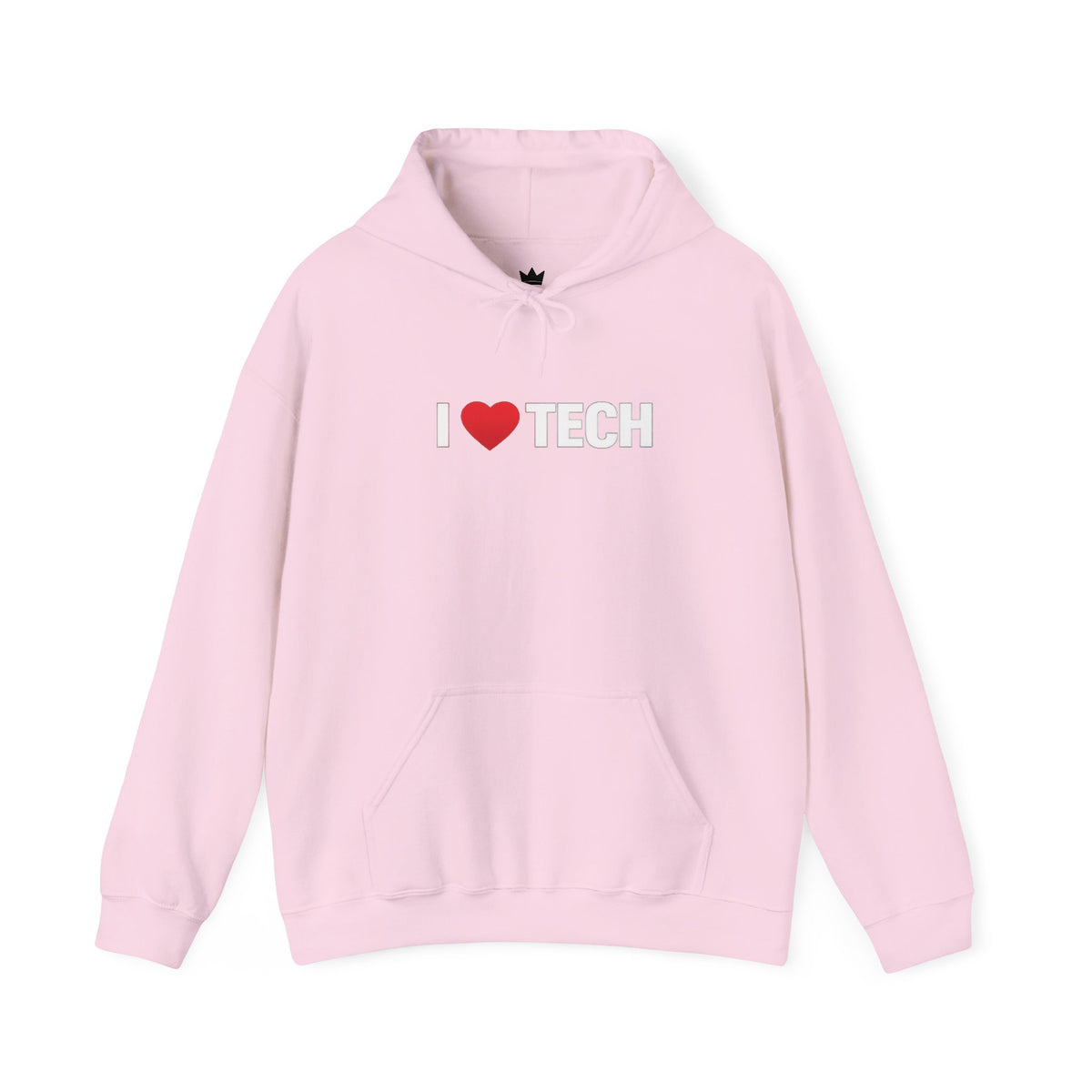 I  Tech Hoodie — "I Love Tech" Graphic Pullover for Tech Lovers