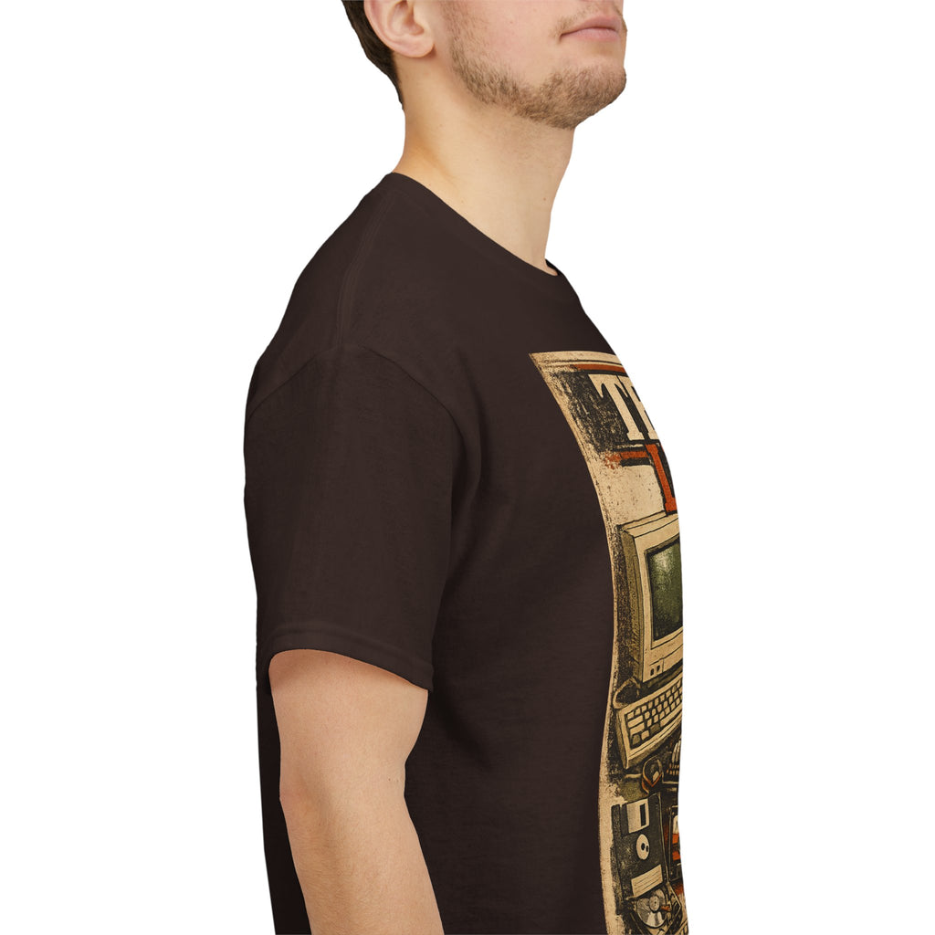 Tech Life T-Shirt — Retro Computer & Gadget Graphic Tee for Geeks