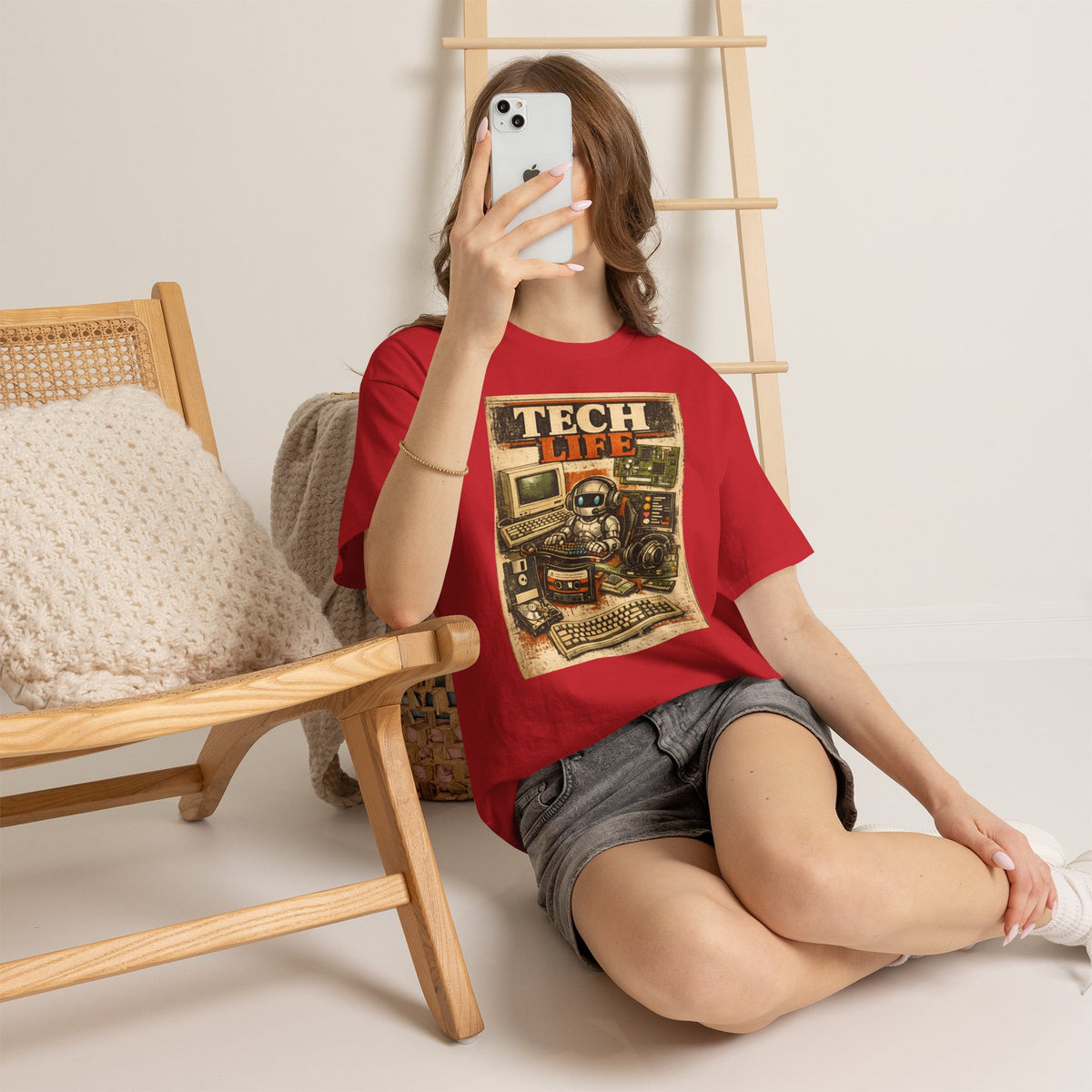 Tech Life T-Shirt — Retro Computer & Gadget Graphic Tee for Geeks