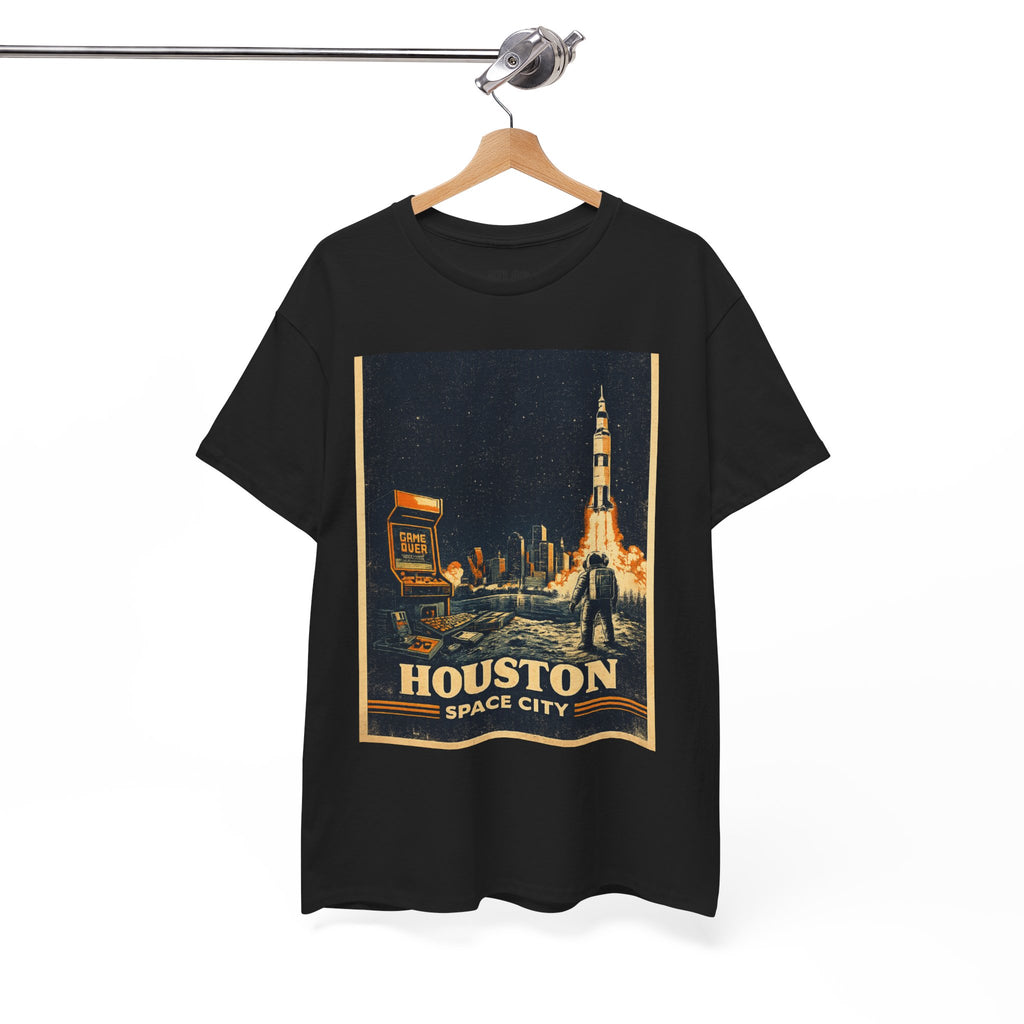 Houston Space City Rocket Launch Vintage T-Shirt