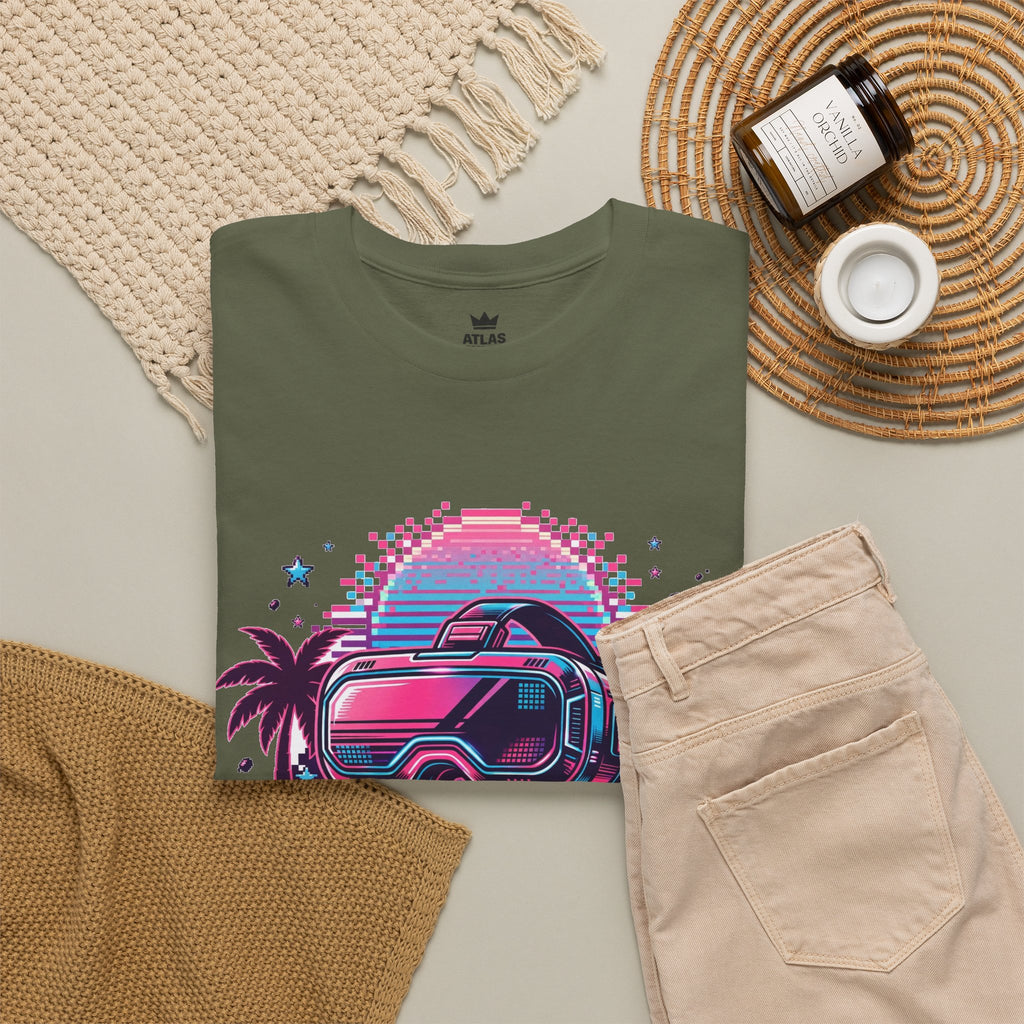 Retro-Future Graphic Tee — Neon Car Vaporwave T-Shirt
