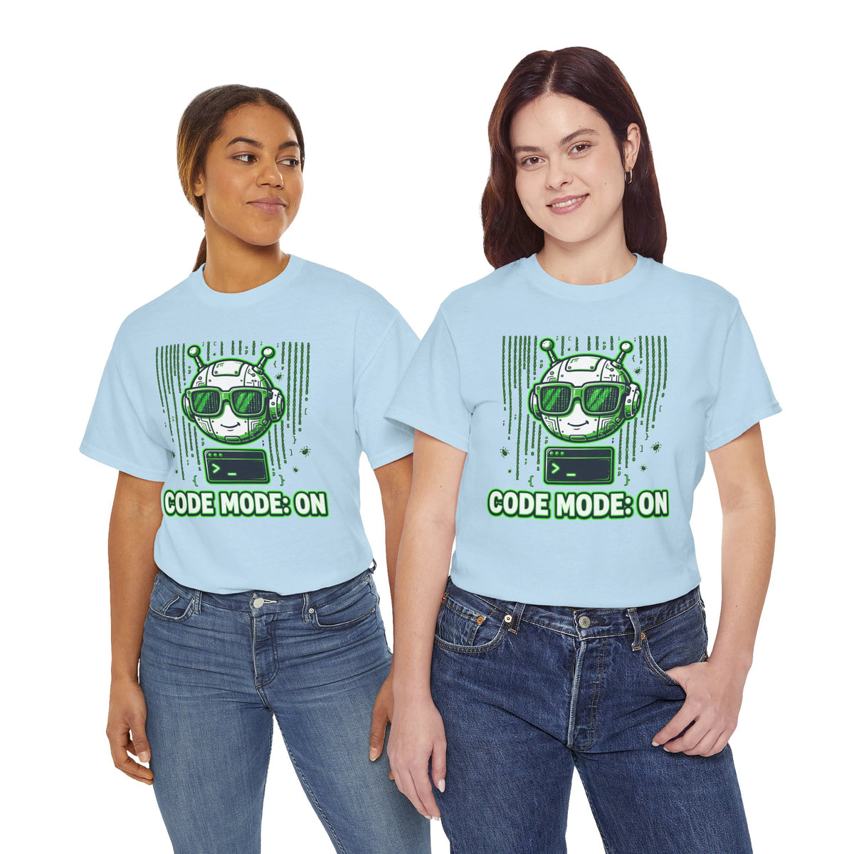 Code Mode On T-Shirt — Funny Programmer Alien Graphic Tee for Developers