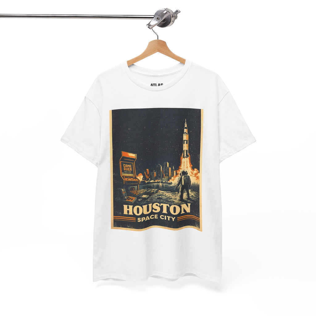 Houston Space City Rocket Launch Vintage T-Shirt