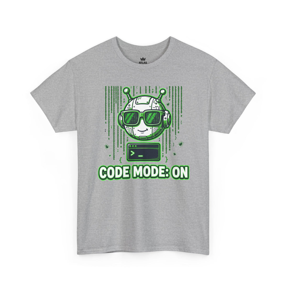 Code Mode On T-Shirt — Funny Programmer Alien Graphic Tee for Developers