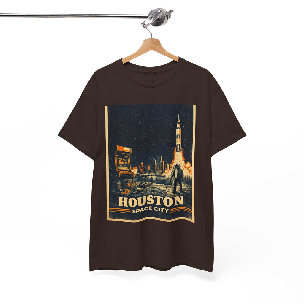Houston Space City Rocket Launch Vintage T-Shirt