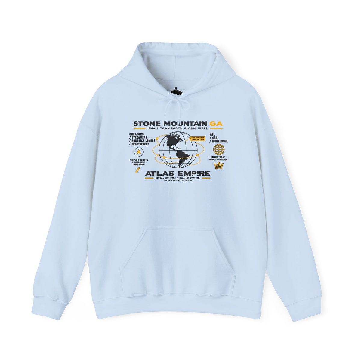 Stone Mountain GA Atlas Empire Travel Hoodie