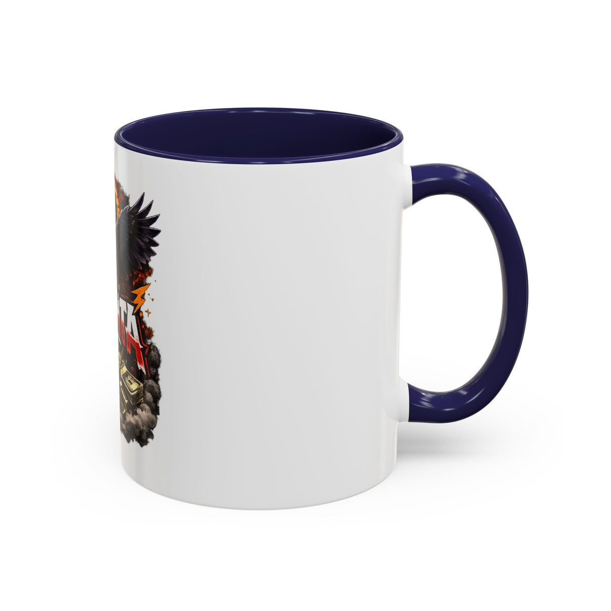 Atlanta Raven Graphic Coffee Mug – City Skyline, Money & Bold Team Vibe (11/15oz)