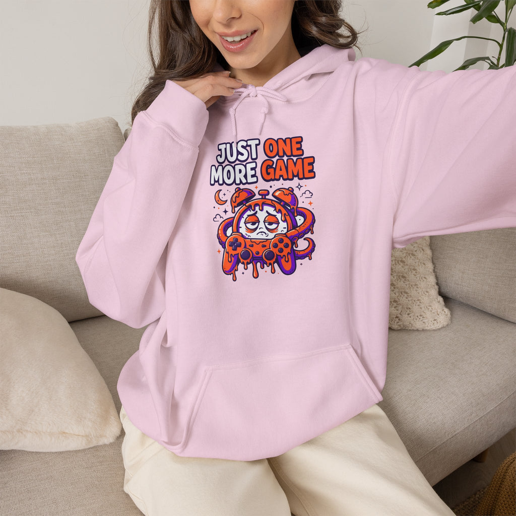 Just One More Game Gamer Hoodie – Cute Octopus Controller Gaming Sweatshirt