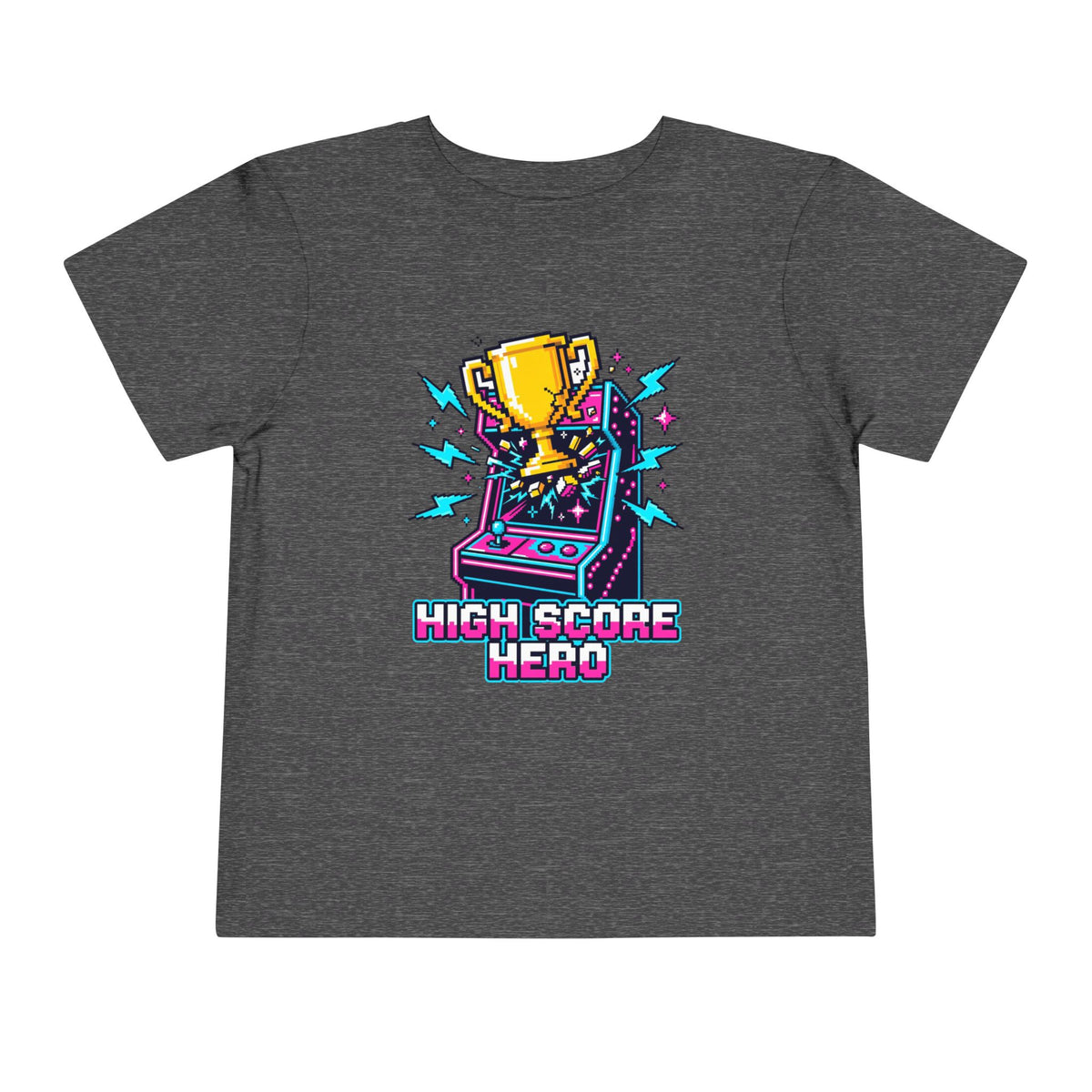 High Score Hero Arcade Game Toddler Short Sleeve Tee