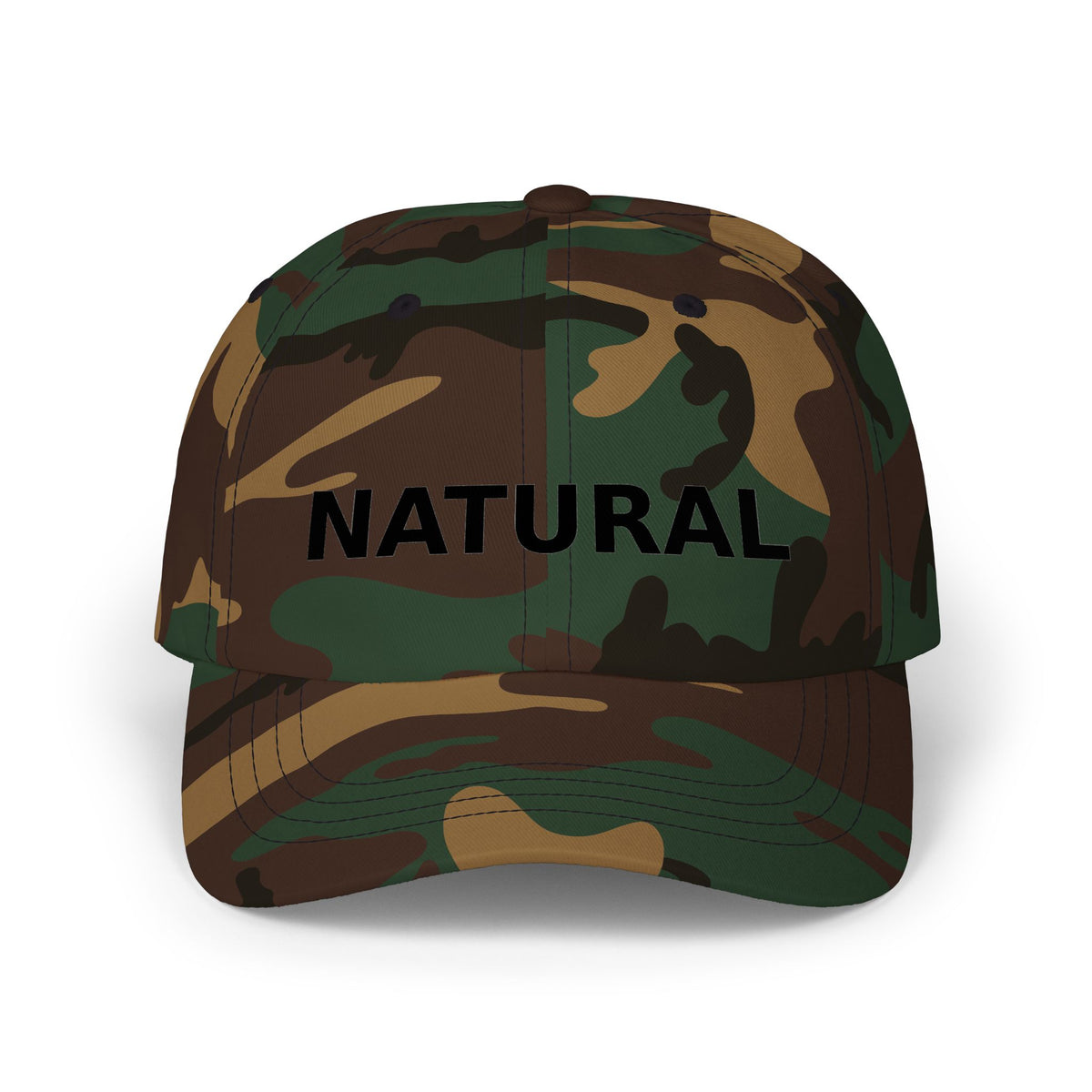 NATURAL Embroidered Dad Cap