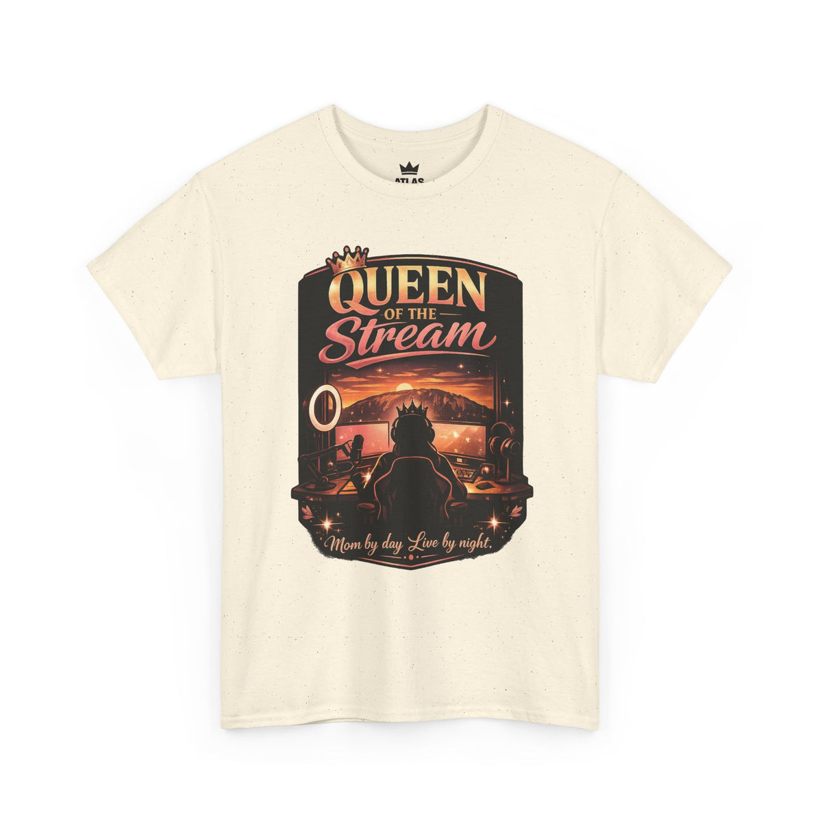 Queen of the Stream T-Shirt — Gamer Streamer Tee ("Queen of the Stream")