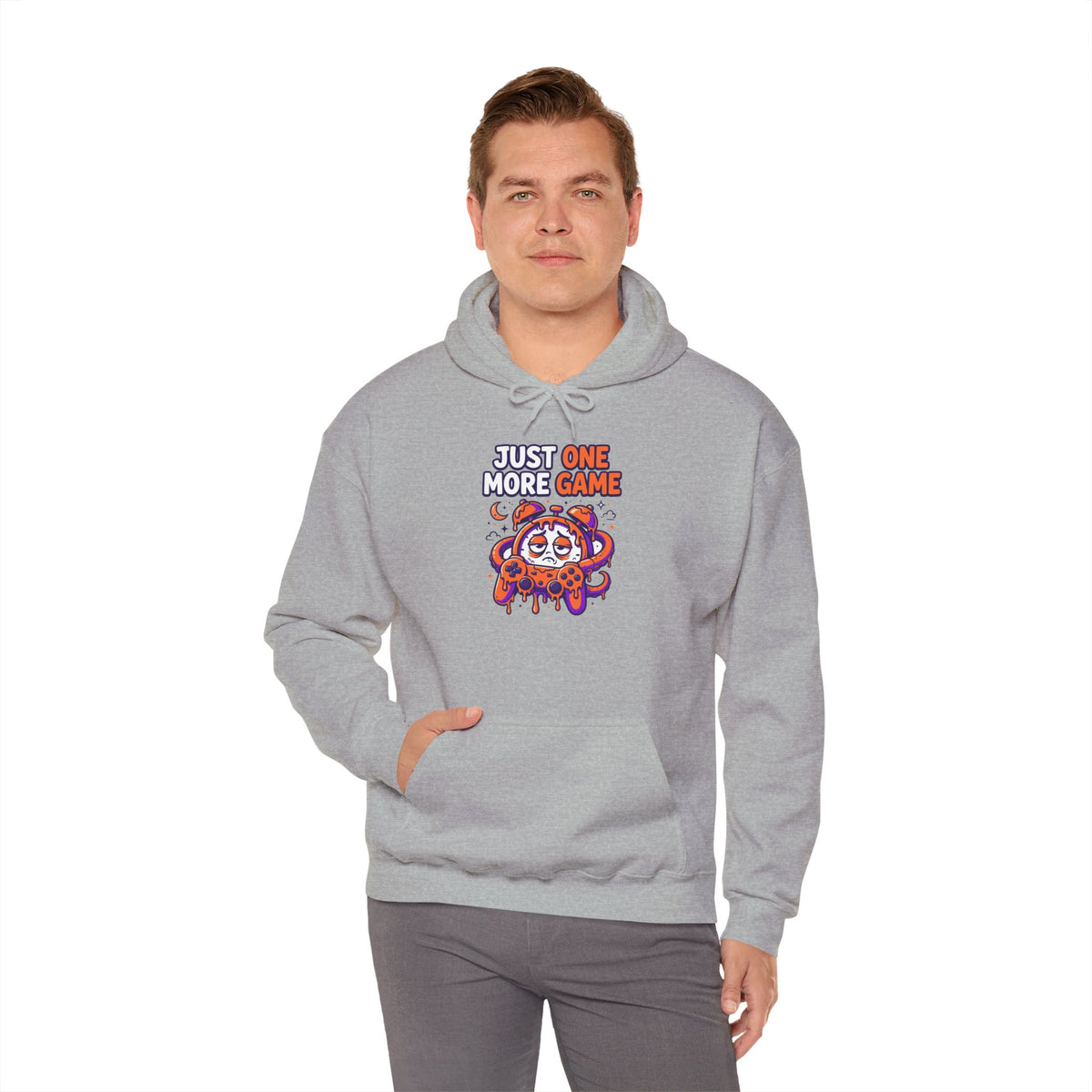 Just One More Game Gamer Hoodie – Cute Octopus Controller Gaming Sweatshirt