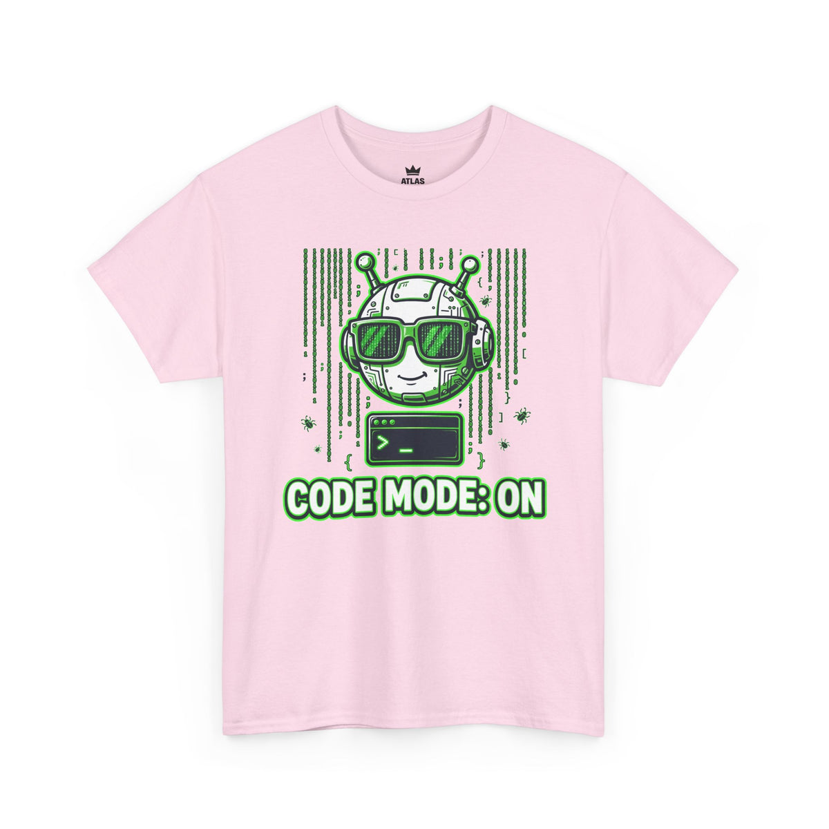 Code Mode On T-Shirt — Funny Programmer Alien Graphic Tee for Developers
