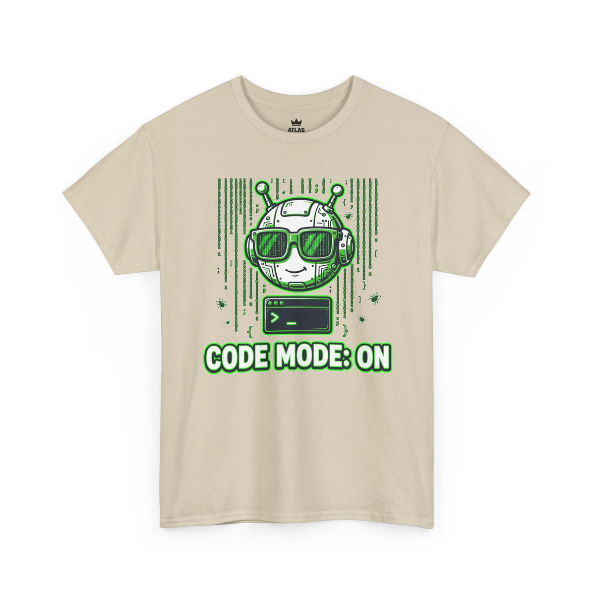 Code Mode On T-Shirt — Funny Programmer Alien Graphic Tee for Developers