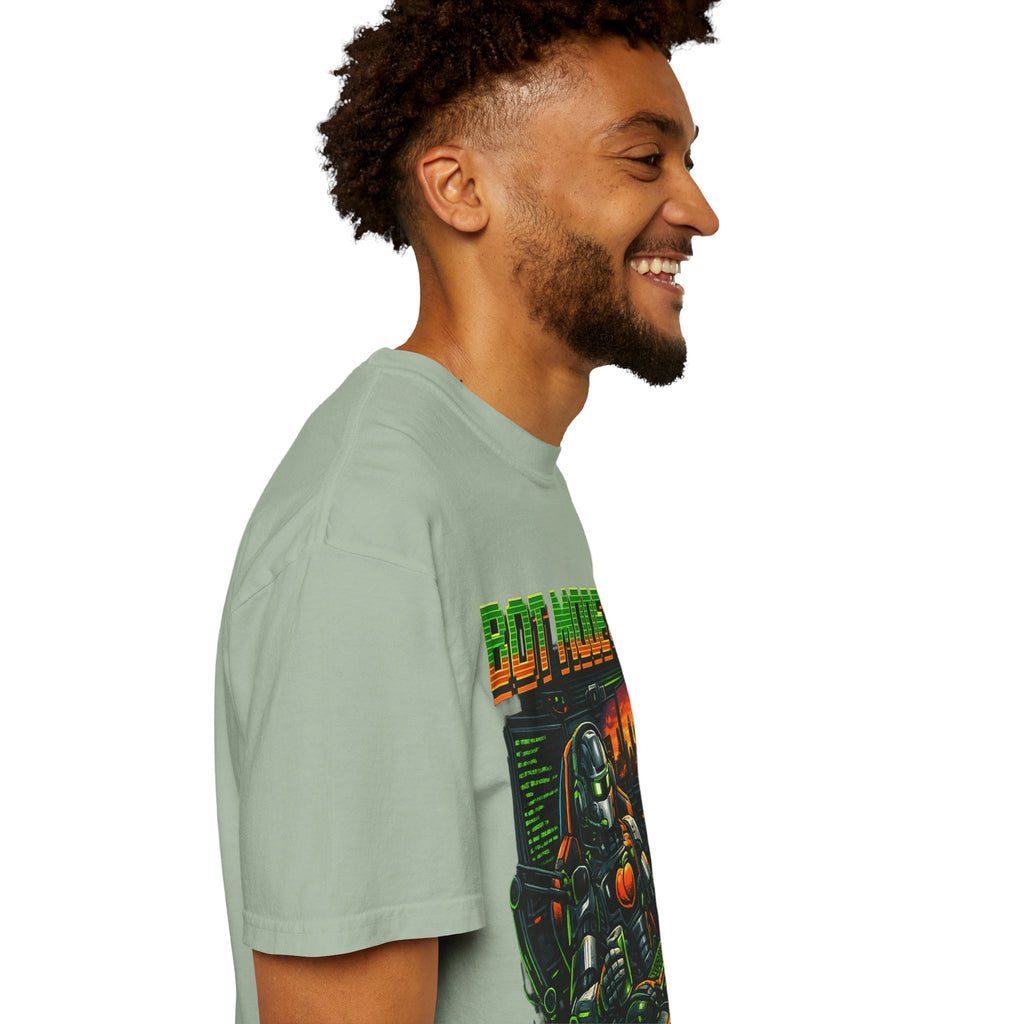Bot Mode On T-Shirt — Retro Cyberpunk Robot Gamer Tee