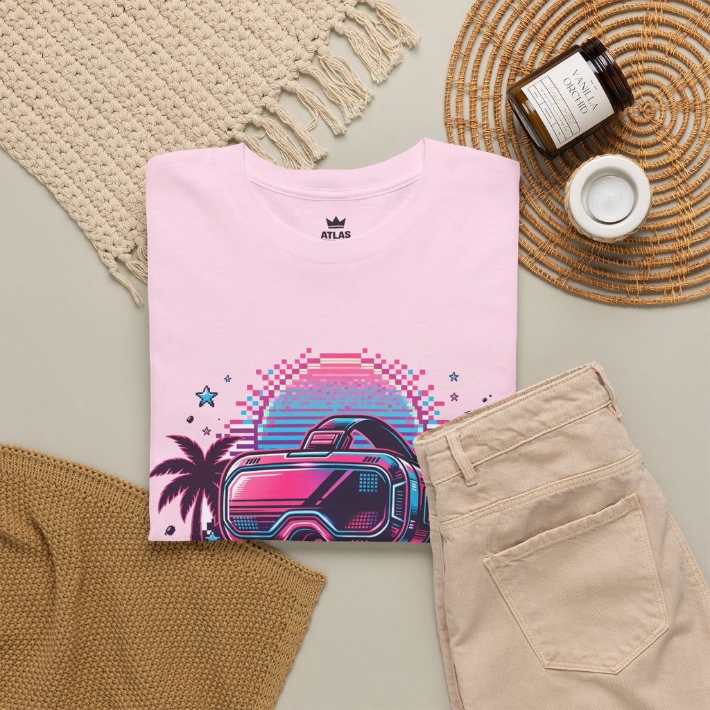 Retro-Future Graphic Tee — Neon Car Vaporwave T-Shirt