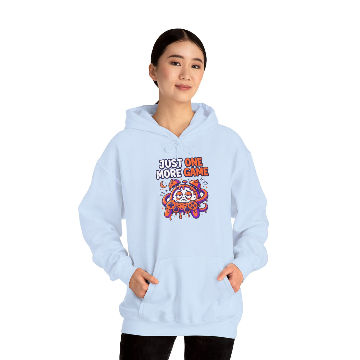 Just One More Game Gamer Hoodie – Cute Octopus Controller Gaming Sweatshirt