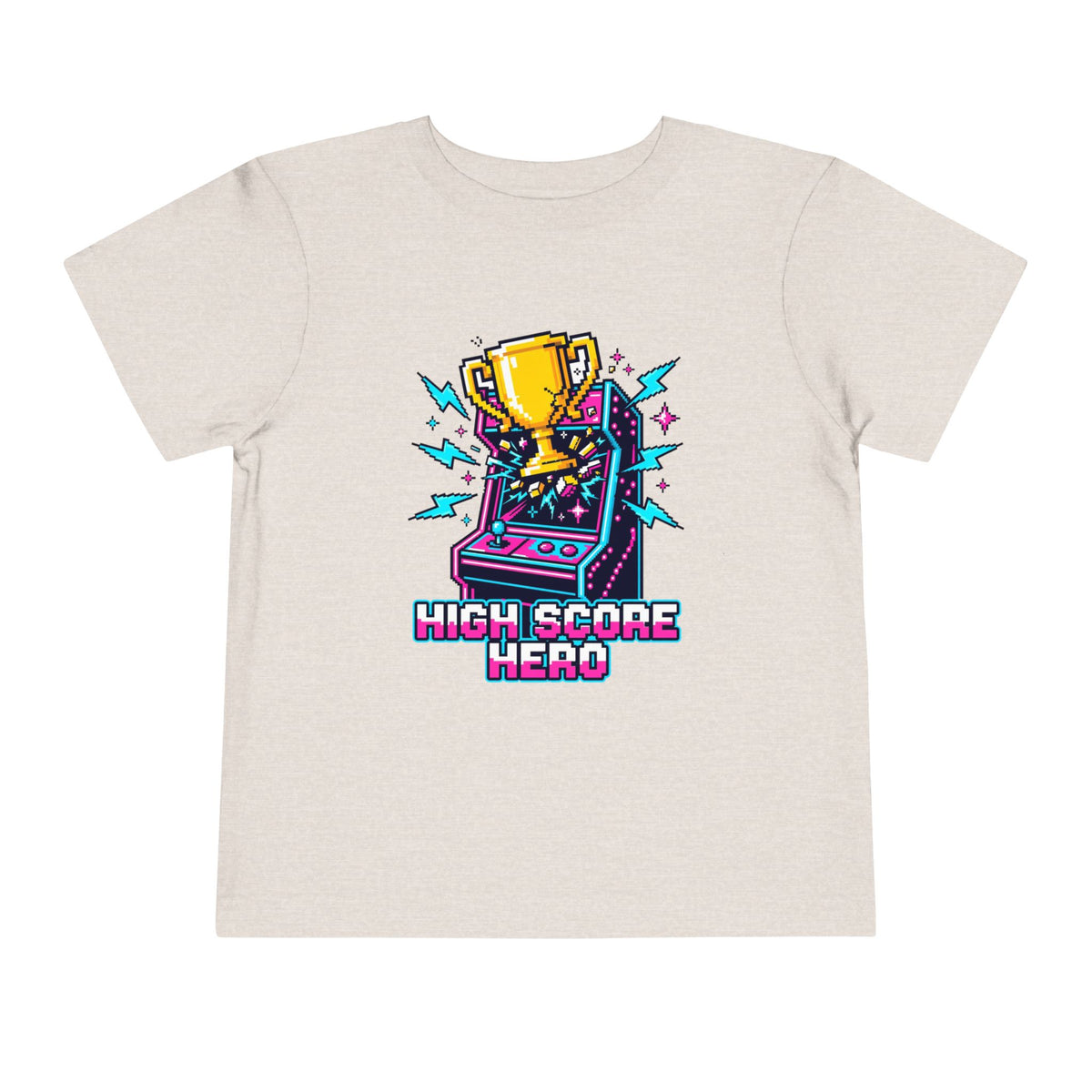 High Score Hero Arcade Game Toddler Short Sleeve Tee
