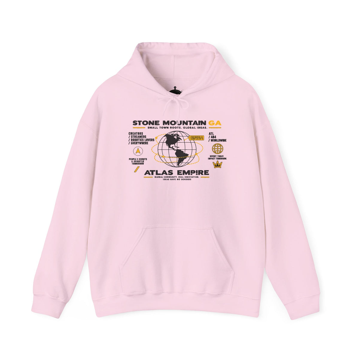 Stone Mountain GA Atlas Empire Travel Hoodie