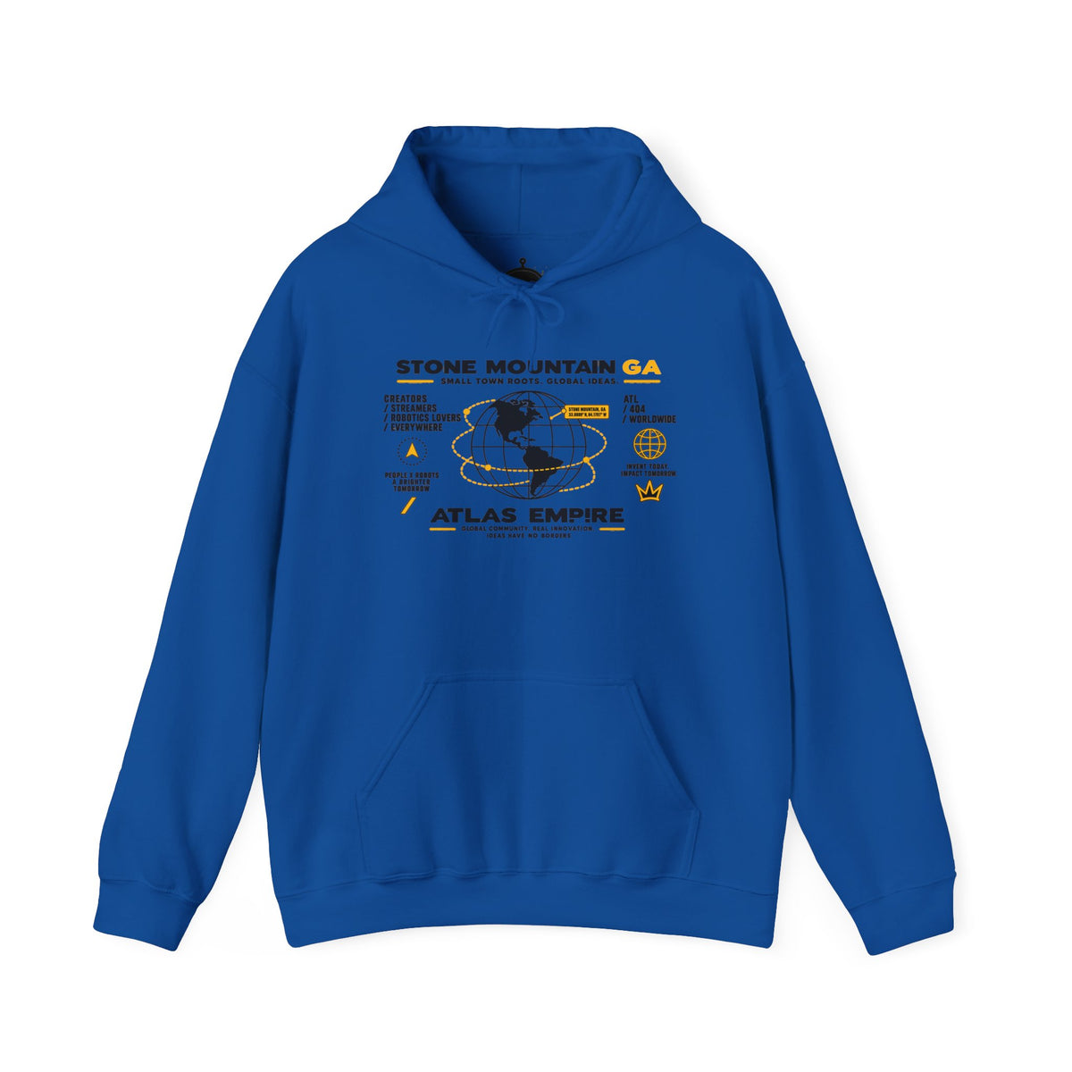 Stone Mountain GA Atlas Empire Travel Hoodie