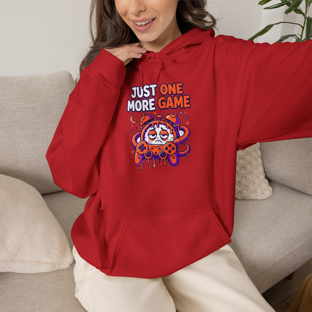 Just One More Game Gamer Hoodie – Cute Octopus Controller Gaming Sweatshirt
