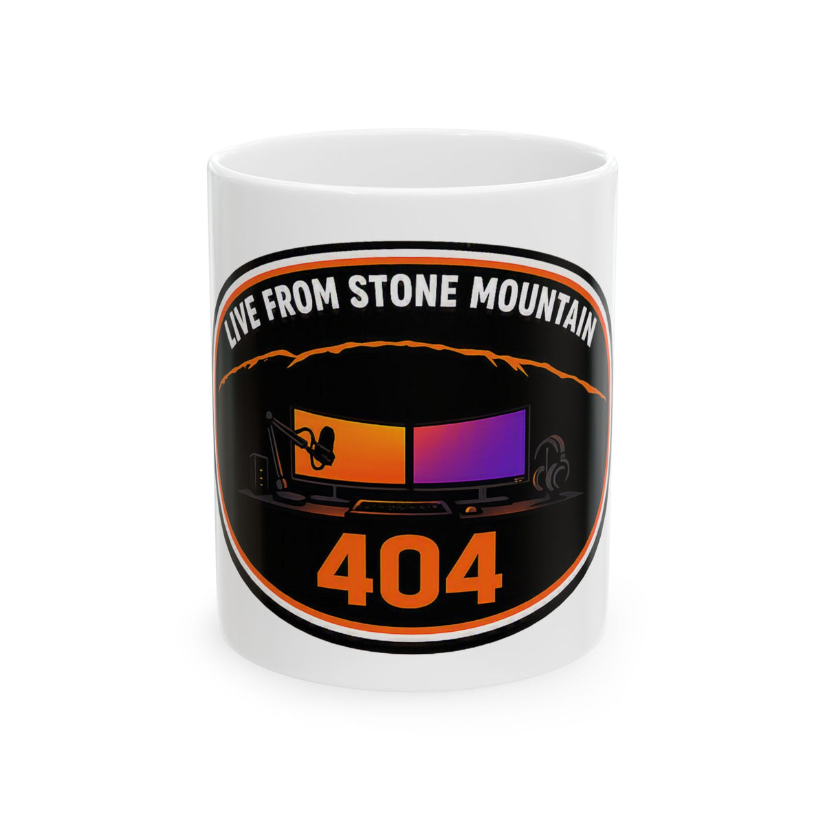 Live From Stone Mountain 404 Mug — Gamer Streaming Coffee Cup (11oz, 15oz)