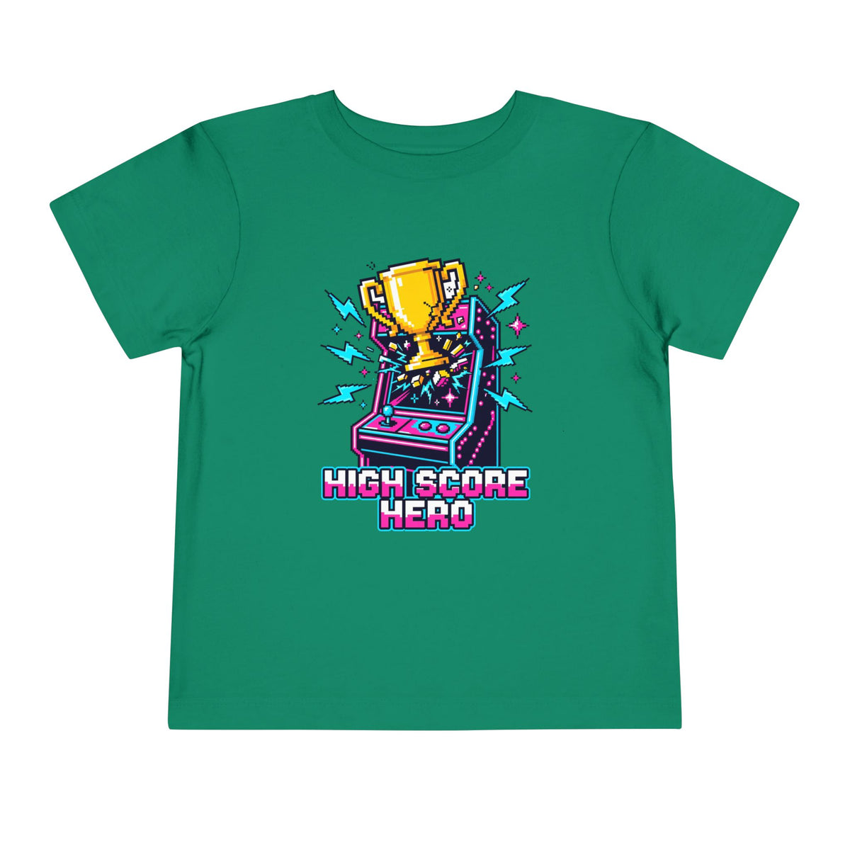 High Score Hero Arcade Game Toddler Short Sleeve Tee