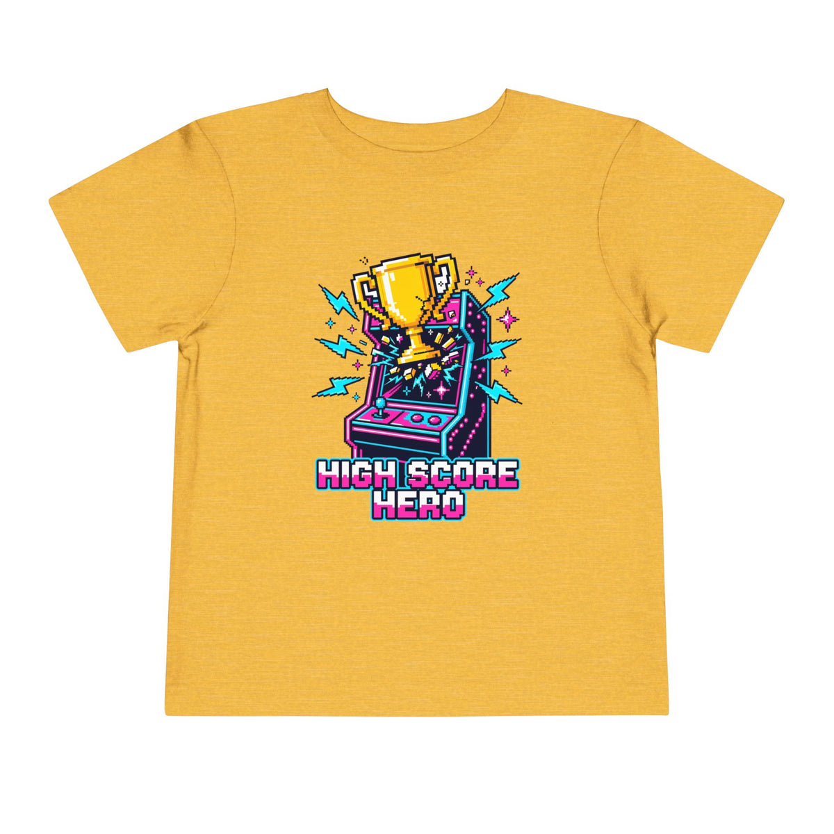 High Score Hero Arcade Game Toddler Short Sleeve Tee