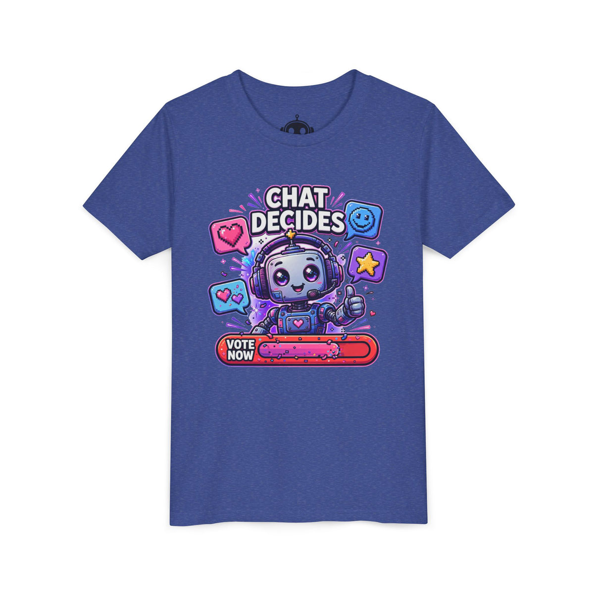 Youth “Chat Decides” AI Gamer Voting Short Sleeve Tee