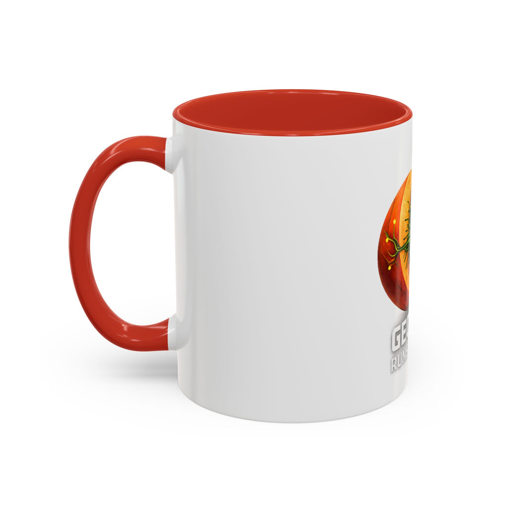 Accent Mug — "Georgia Runs on Tech" Peach Tech Coffee Mug (11/15oz)
