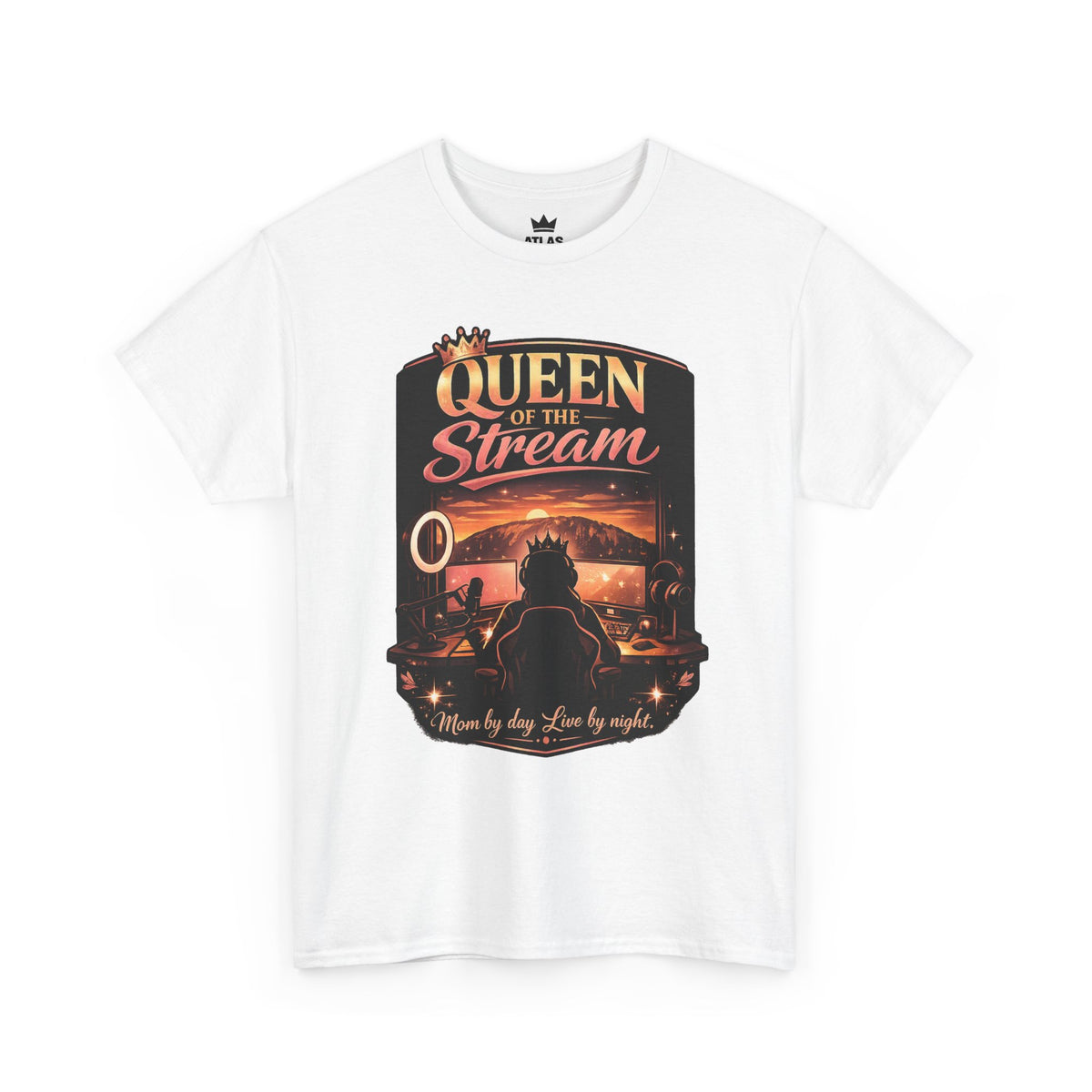 Queen of the Stream T-Shirt — Gamer Streamer Tee ("Queen of the Stream")