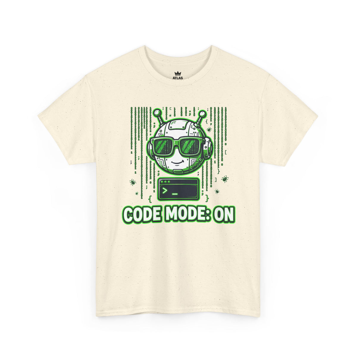 Code Mode On T-Shirt — Funny Programmer Alien Graphic Tee for Developers