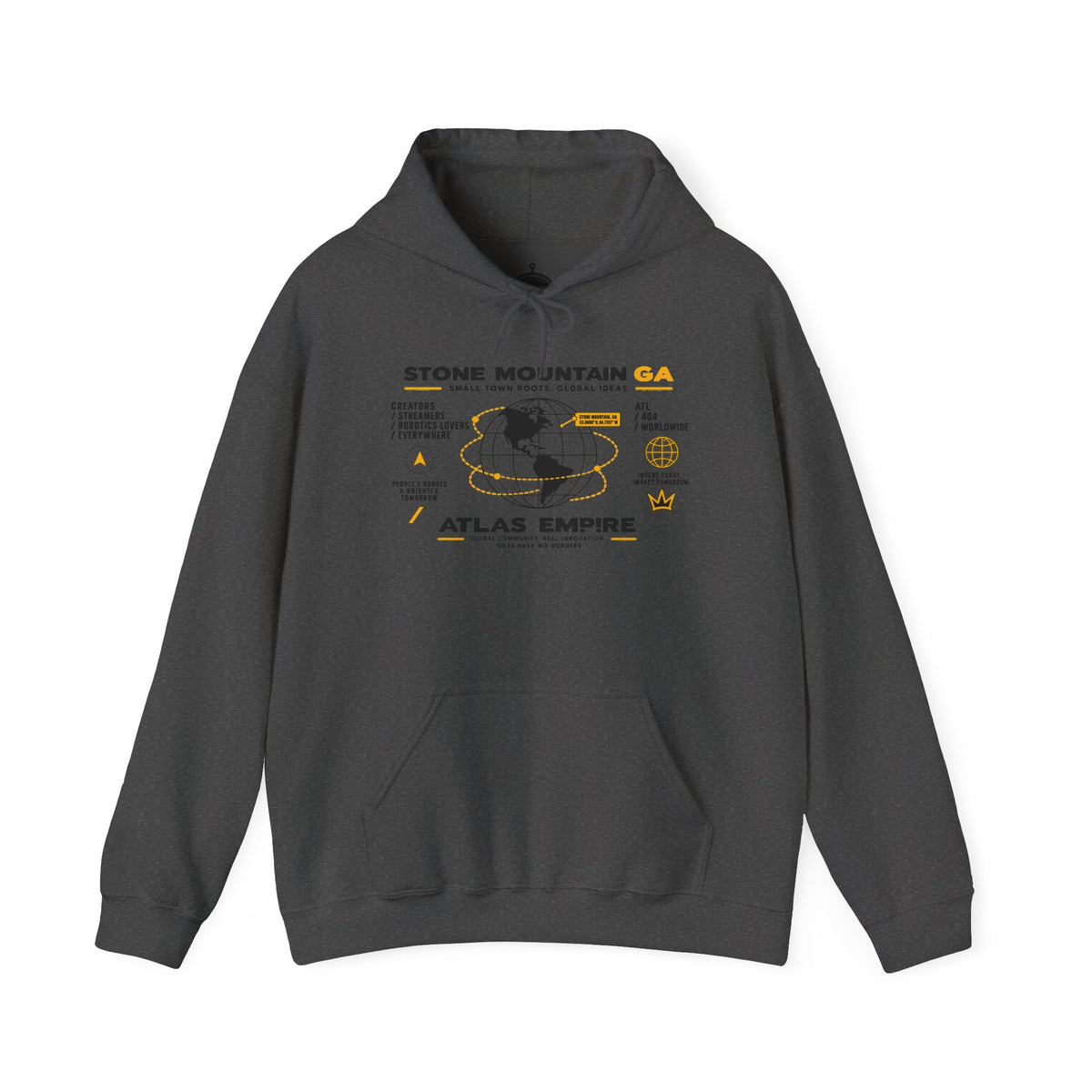 Stone Mountain GA Atlas Empire Travel Hoodie