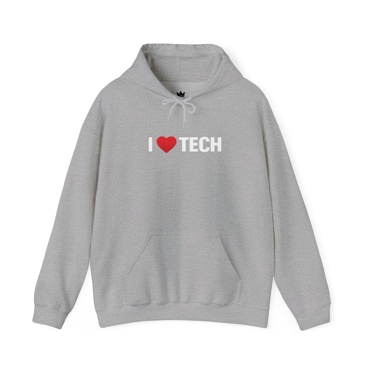 I  Tech Hoodie — "I Love Tech" Graphic Pullover for Tech Lovers