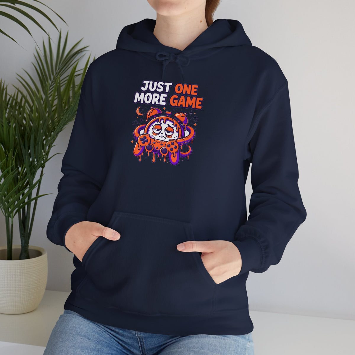 Just One More Game Gamer Hoodie – Cute Octopus Controller Gaming Sweatshirt
