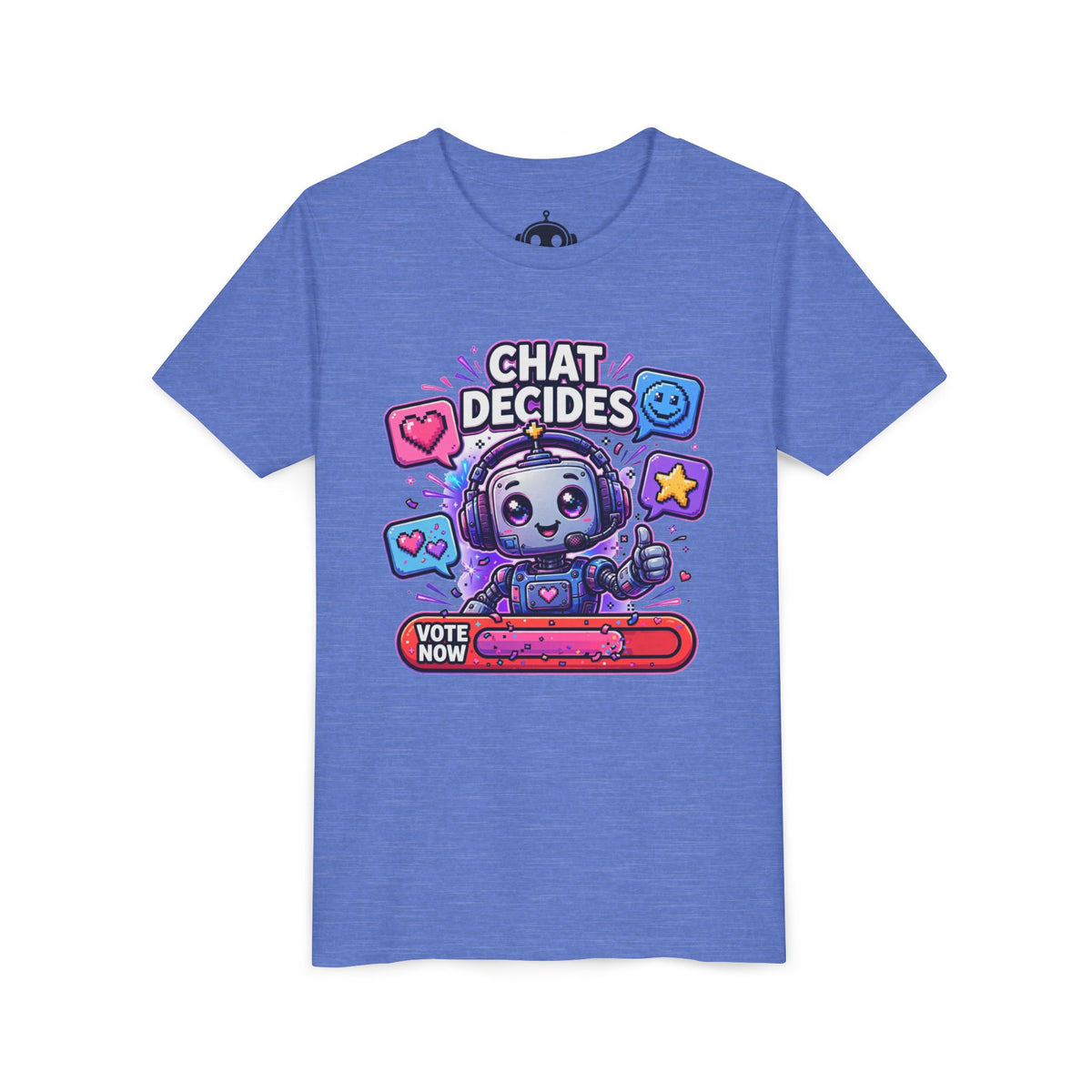 Youth “Chat Decides” AI Gamer Voting Short Sleeve Tee