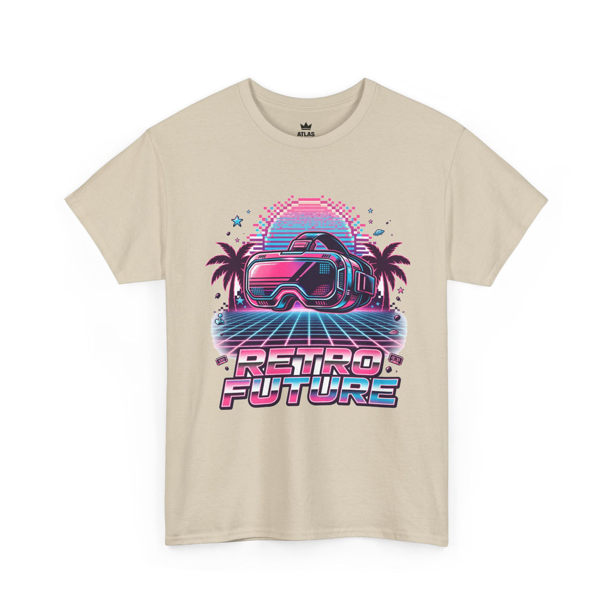 Retro-Future Graphic Tee — Neon Car Vaporwave T-Shirt