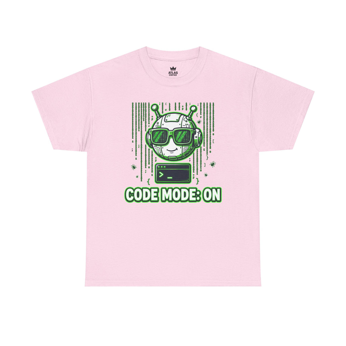 Code Mode On T-Shirt — Funny Programmer Alien Graphic Tee for Developers