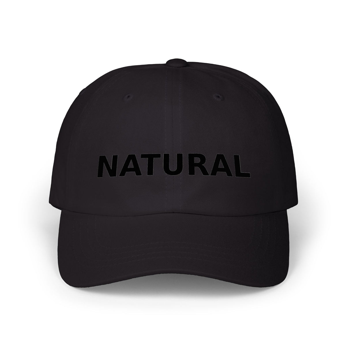 NATURAL Embroidered Dad Cap