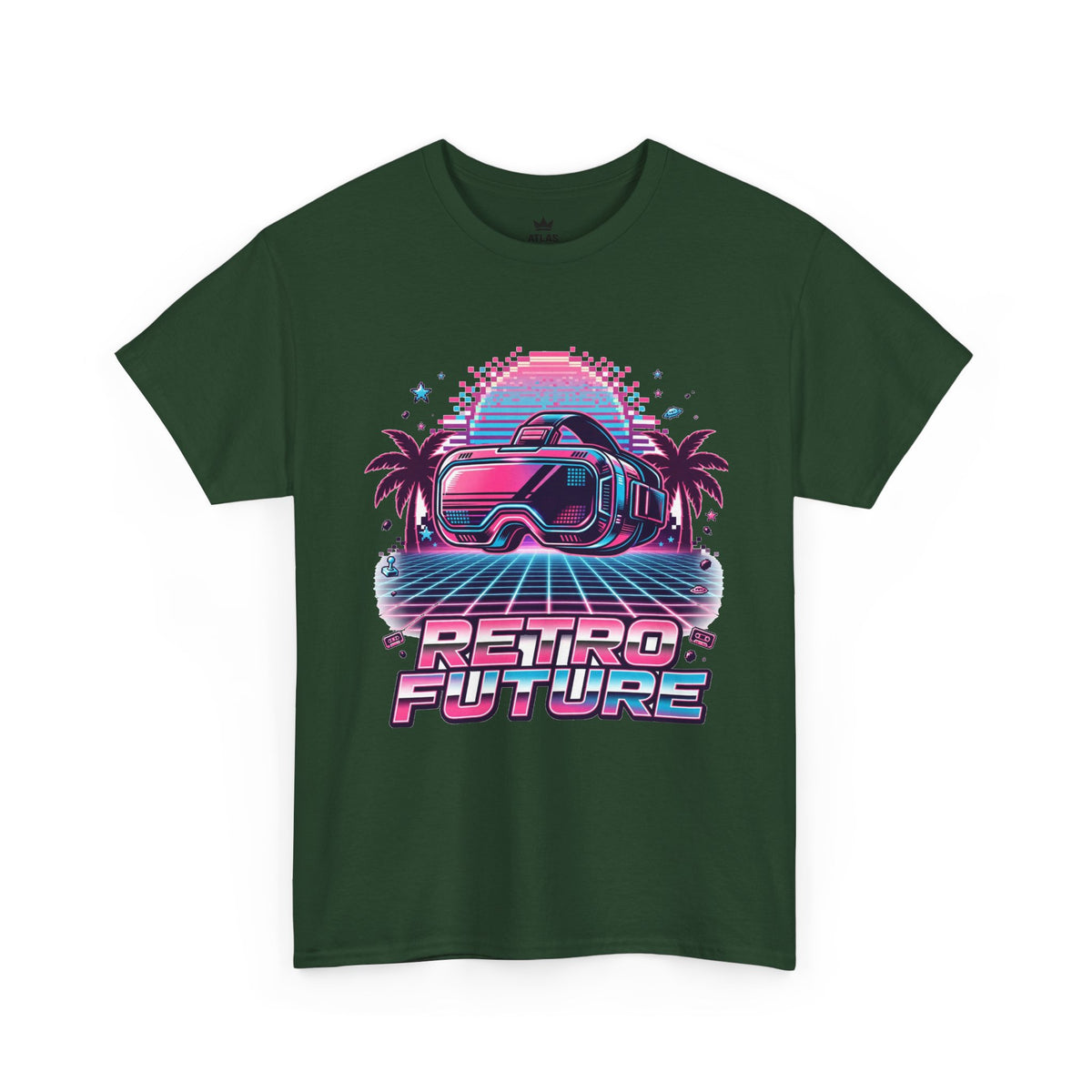 Retro-Future Graphic Tee — Neon Car Vaporwave T-Shirt