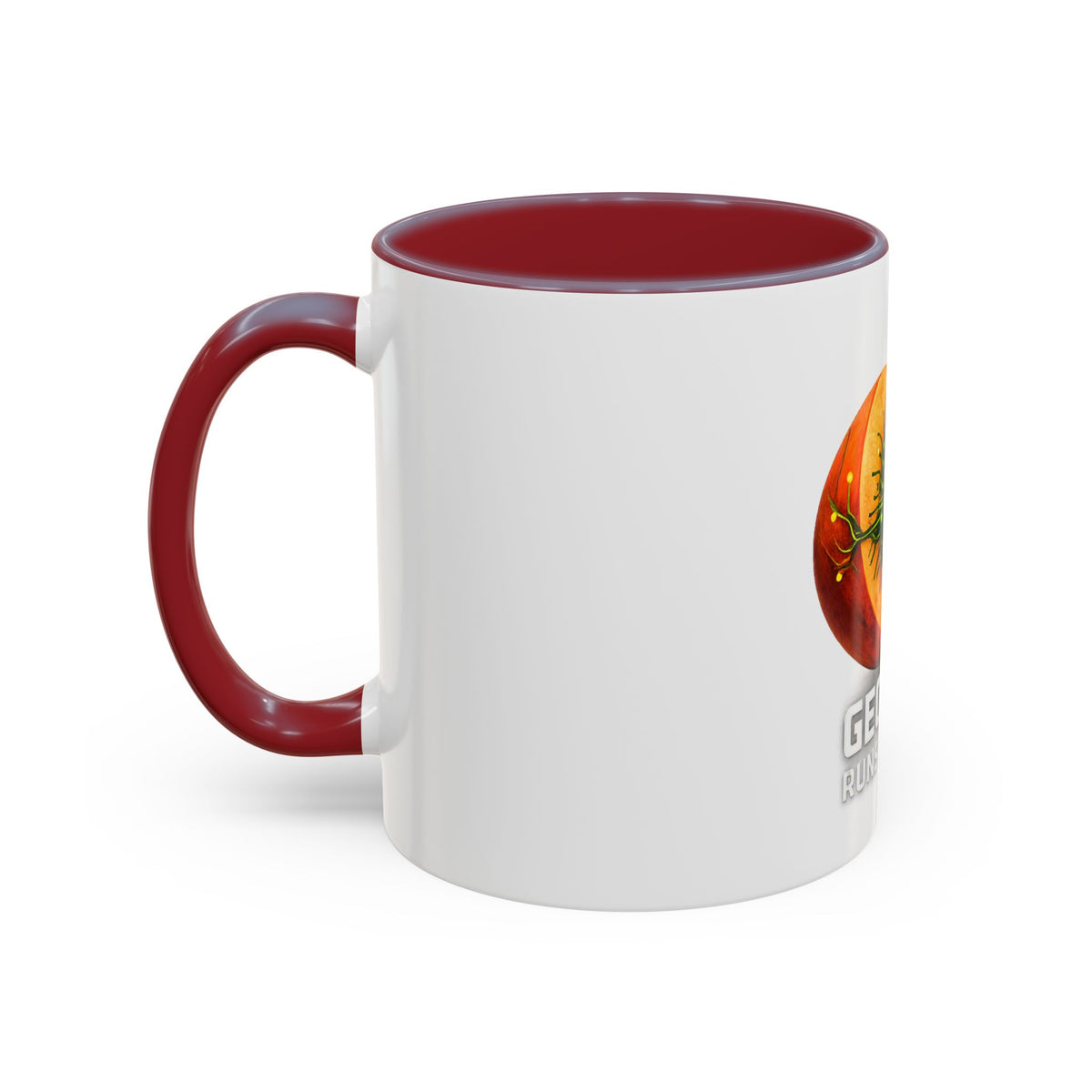 Accent Mug — "Georgia Runs on Tech" Peach Tech Coffee Mug (11/15oz)