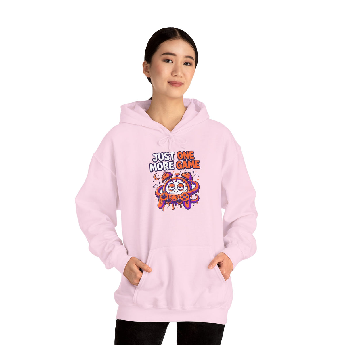 Just One More Game Gamer Hoodie – Cute Octopus Controller Gaming Sweatshirt