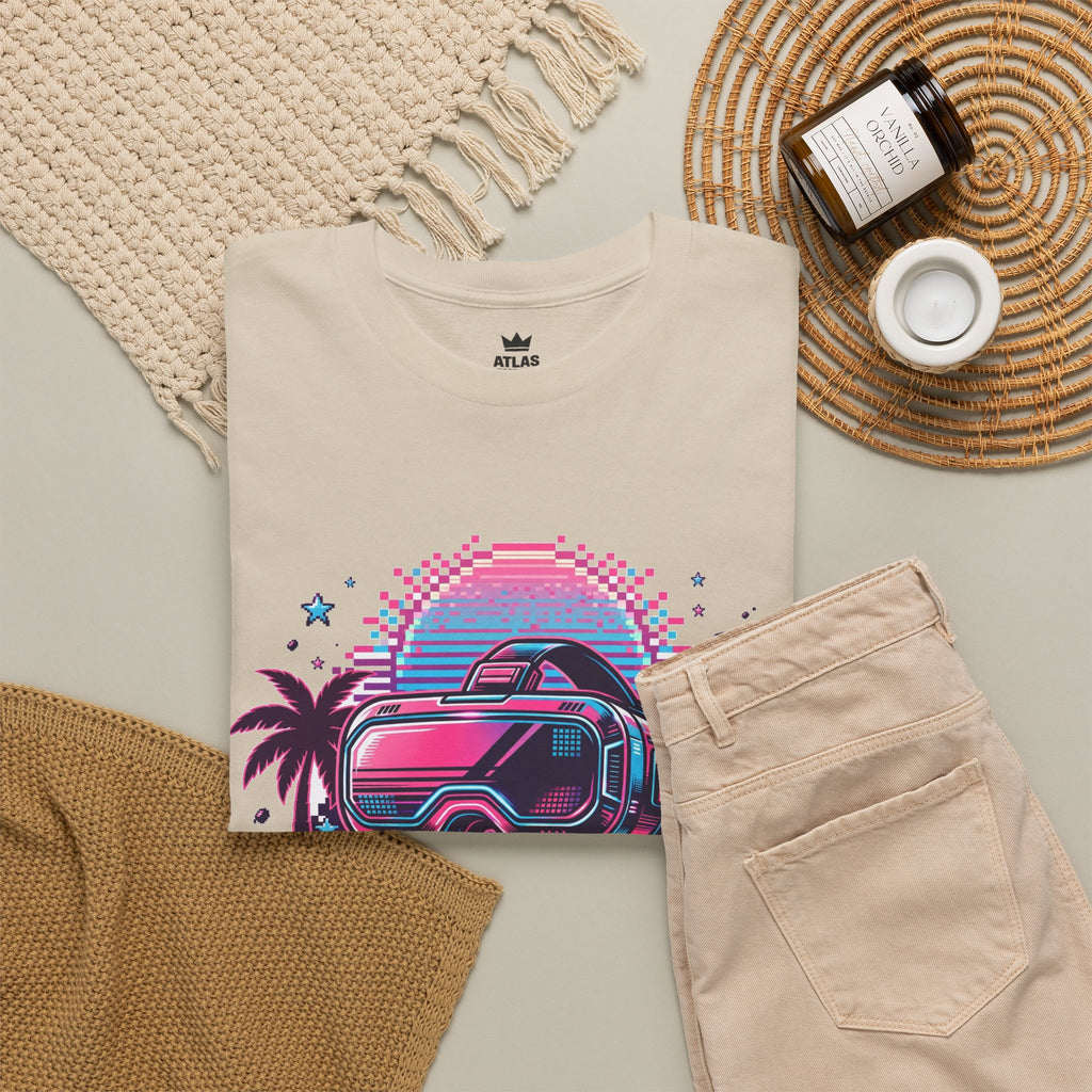 Retro-Future Graphic Tee — Neon Car Vaporwave T-Shirt