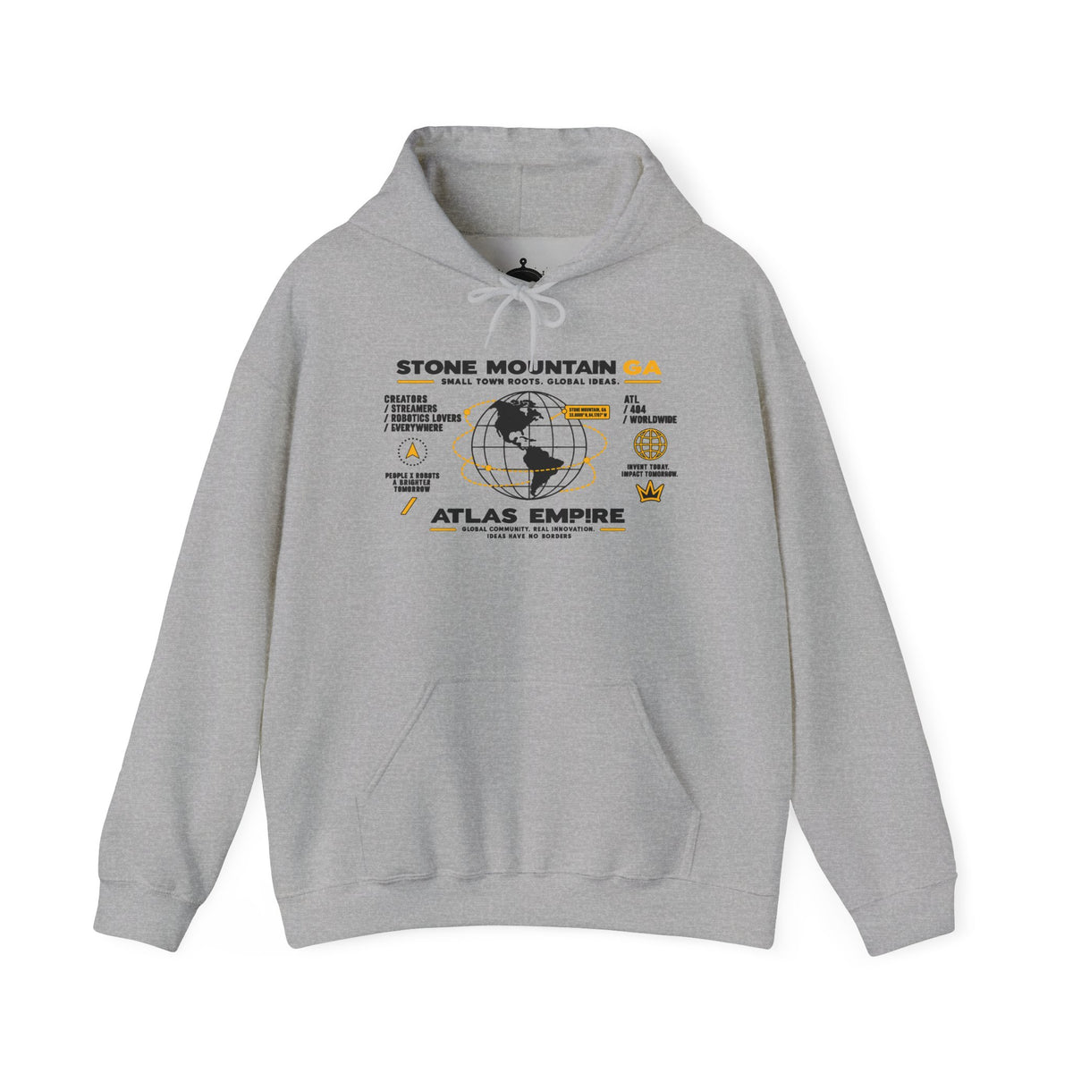 Stone Mountain GA Atlas Empire Travel Hoodie